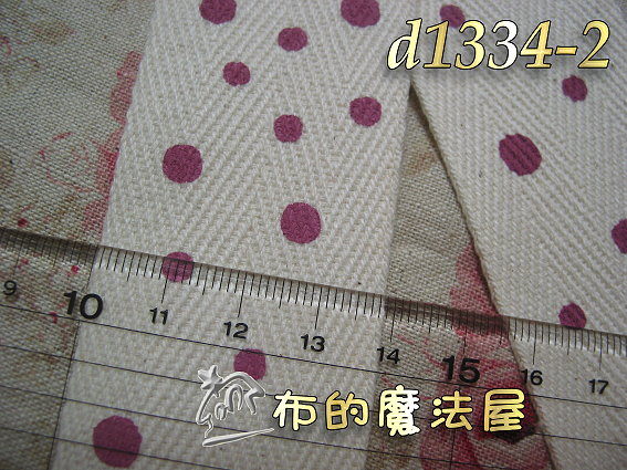 日本進口3.8公分(3.8cm)清原大小水玉點點純棉織帶,日本製棉織帶,圓點織帶