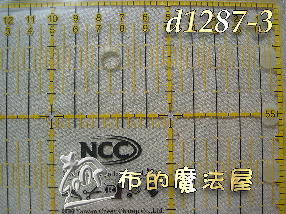 【布的魔法屋】d1287-3喜佳NCC15*60cm雙色定規尺(縫份尺拼布尺切割尺裁布尺拼布工具) 